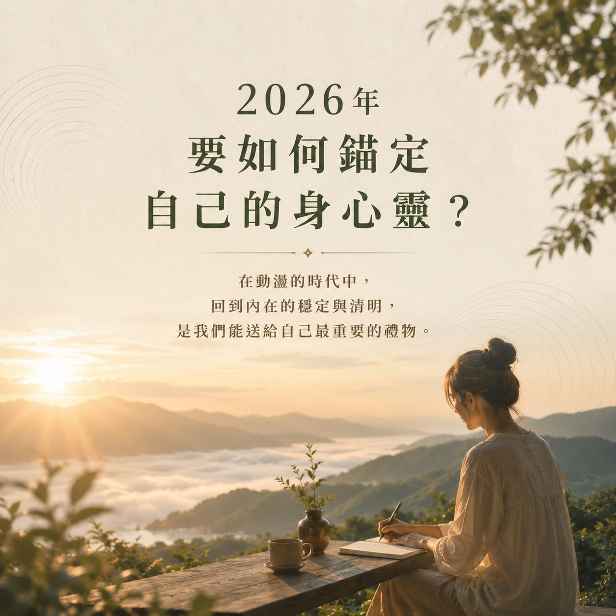 2026年要如何錨定自己的身心靈?